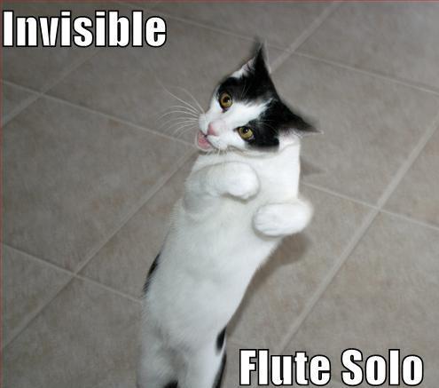 Invisible flute solo