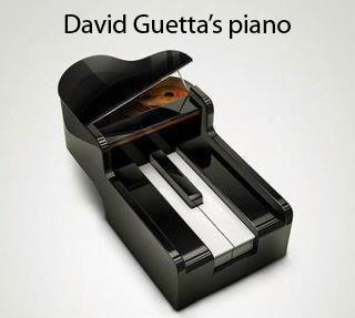 David Guetta's piano