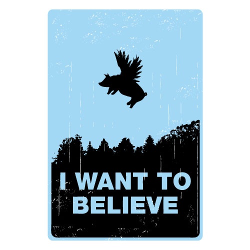 I want to believe