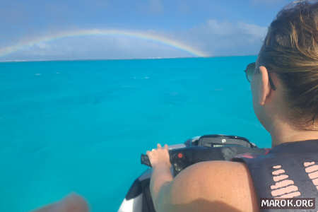 Arcobaleno sul jet ski