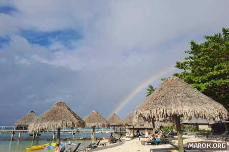 Arcobaleno sulla spiaggia
